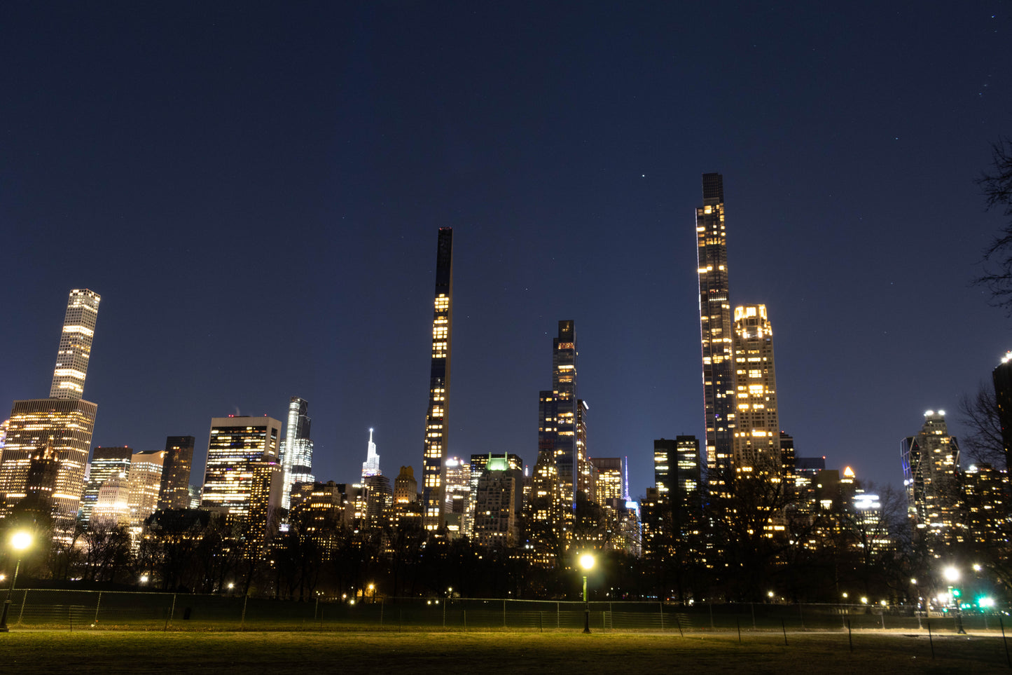 Central Park Skyline at Night
